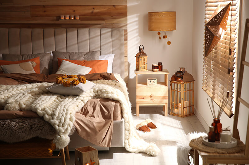 creating cozy spaces home design tips autumn bedroom image