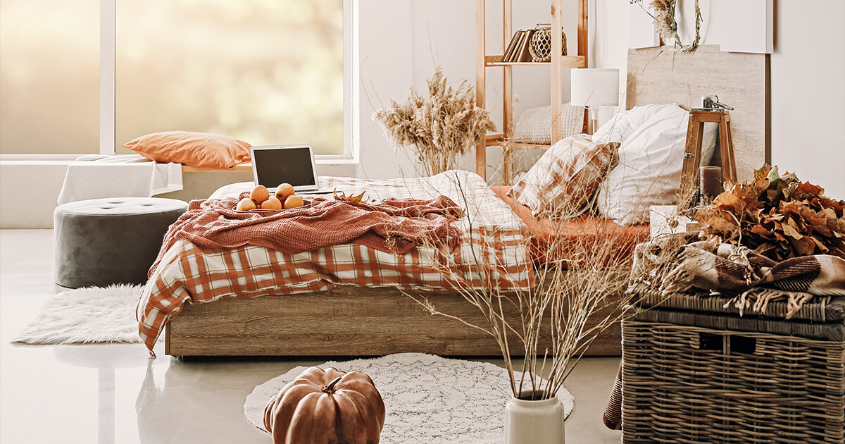 fall decor trends how to make your home feel cozy bedroom image