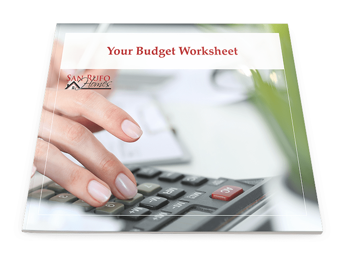budget worksheet cover