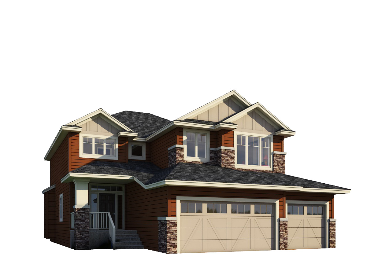 Custom Triple Car Garage